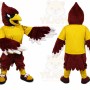 Red Bird Mascot Costume with Custom Logo