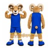 Brown Ram Mascot Costume with Custom Logo Brown Ram Mascot Costume with Custom Logo