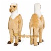 Tan Llama Mascot Costume with Custom Logo Tan Llama Mascot Costume with Custom Logo