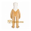 Tan Llama Mascot Costume with Custom Logo Tan Llama Mascot Costume with Custom Logo