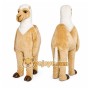 Tan Llama Mascot Costume with Custom Logo