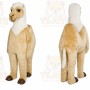 Tan Llama Mascot Costume with Custom Logo