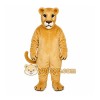 Tan Lion Mascot Costume with Custom Logo Tan Lion Mascot Costume with Custom Logo