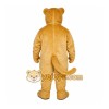 Tan Lion Mascot Costume with Custom Logo Tan Lion Mascot Costume with Custom Logo