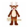 Brown Reindeer Mascot Costume with Custom Logo Brown Reindeer Mascot Costume with Custom Logo