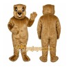 Brown Groundhog Mascot Costume with Custom Logo Brown Groundhog Mascot Costume with Custom Logo