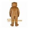 Brown Groundhog Mascot Costume with Custom Logo Brown Groundhog Mascot Costume with Custom Logo