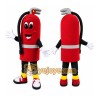 Red Fire Extinguisher Mascot Costume with Custom Logo Red Fire Extinguisher Mascot Costume with Custom Logo
