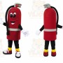 Red Fire Extinguisher Mascot Costume with Custom Logo