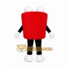 Red Teeth Mascot Costume with Custom Logo Red Teeth Mascot Costume with Custom Logo