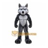 Gray Wolf Mascot Costume with Custom Logo Gray Wolf Mascot Costume with Custom Logo