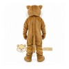 Brown Cougar Mascot Costume with Custom Logo