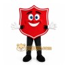 Red Shield Mascot Costume with Custom Logo Red Shield Mascot Costume with Custom Logo