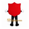 Red Shield Mascot Costume with Custom Logo Red Shield Mascot Costume with Custom Logo