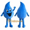 Blue Water Drop Mascot Costume with Custom Logo Blue Water Drop Mascot Costume with Custom Logo