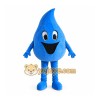 Blue Water Drop Mascot Costume with Custom Logo Blue Water Drop Mascot Costume with Custom Logo
