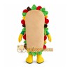 Tan Taco Mascot Costume with Custom Logo Tan Taco Mascot Costume with Custom Logo
