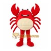 Red Crab Mascot Costume with Custom Logo