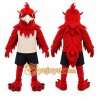 Red Bird Mascot Costume with Custom Logo Red Bird Mascot Costume with Custom Logo
