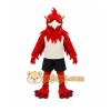 Red Bird Mascot Costume with Custom Logo Red Bird Mascot Costume with Custom Logo