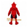 Red Bird Mascot Costume with Custom Logo Red Bird Mascot Costume with Custom Logo