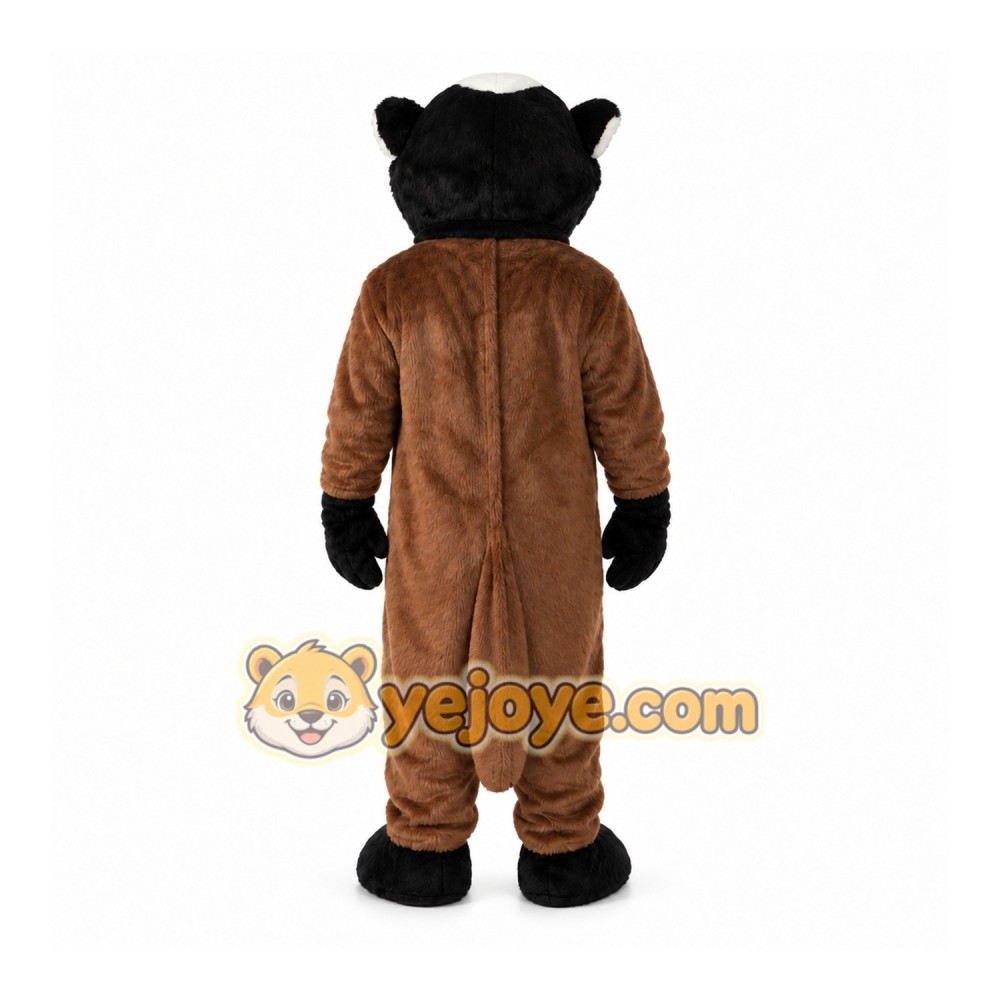 Brown Ferret Mascot Costume with Custom Logo Brown Ferret Mascot Costume with Custom Logo