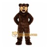 Brown Bear Mascot Costume with Custom Logo Brown Bear Mascot Costume with Custom Logo