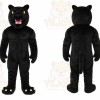 Black Panther Mascot Costume with Custom Logo