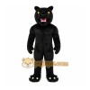 Black Panther Mascot Costume with Custom Logo