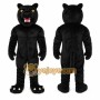 Black Panther Mascot Costume with Custom Logo