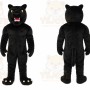 Black Panther Mascot Costume with Custom Logo