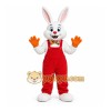 Red Rabbit Mascot Costume with Custom Logo Red Rabbit Mascot Costume with Custom Logo