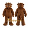 Brown Bear Mascot Costume with Custom Logo Brown Bear Mascot Costume with Custom Logo