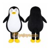Black Penguin Mascot Costume with Custom Logo Black Penguin Mascot Costume with Custom Logo