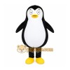 Black Penguin Mascot Costume with Custom Logo Black Penguin Mascot Costume with Custom Logo