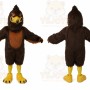 Brown Eagle Mascot Costume with Custom Logo