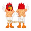 White Bird Mascot Costume with Custom Logo White Bird Mascot Costume with Custom Logo