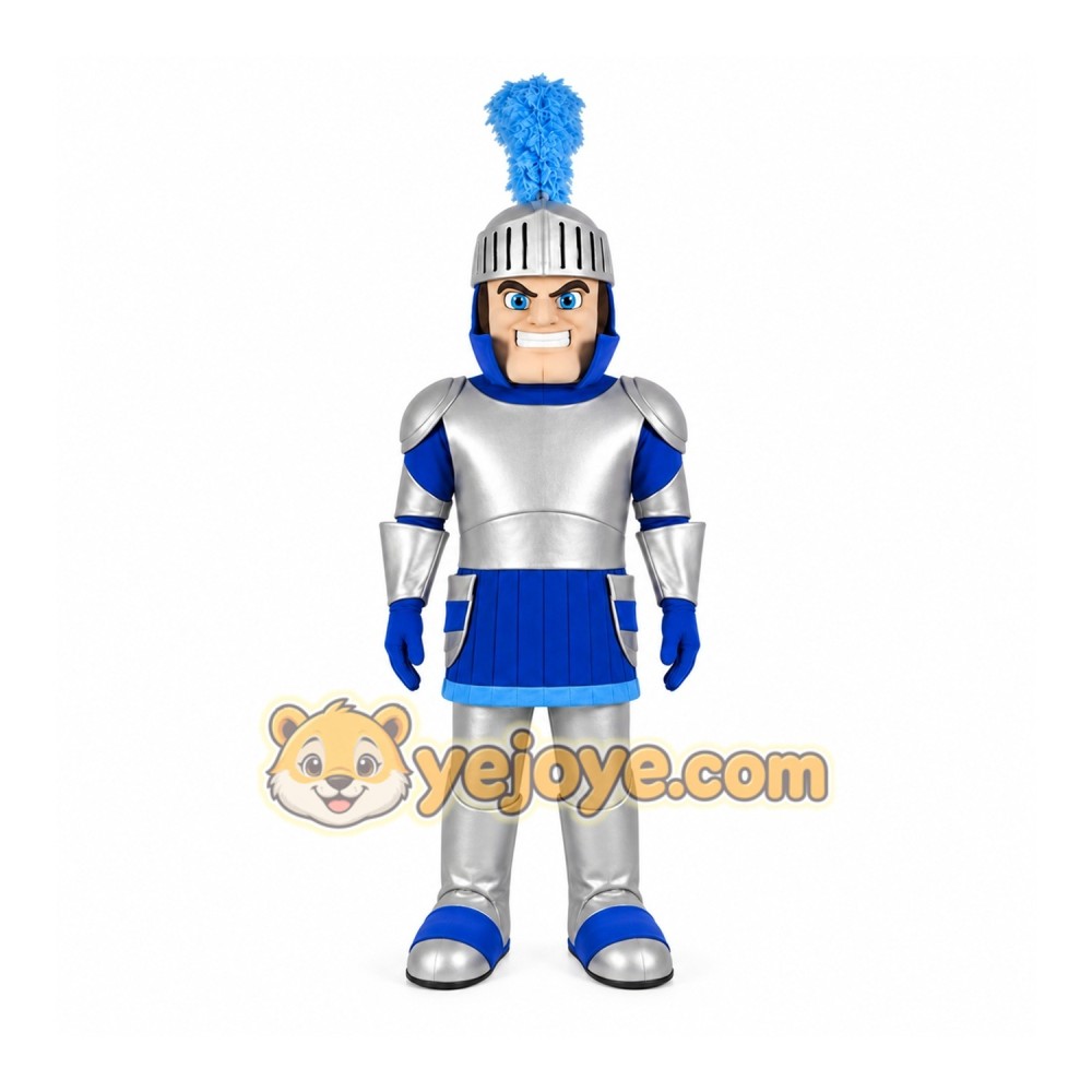 Armored Knight Mascot Costume with Custom Logo Armored Knight Mascot Costume with Custom Logo