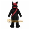 Black Dog Mascot Costume with Custom Logo Black Dog Mascot Costume with Custom Logo