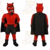 Red Devil Mascot Costume with Custom Logo