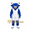 Blue Bull Mascot Costume with Custom Logo Blue Bull Mascot Costume with Custom Logo