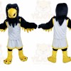 Black Bird Mascot Costume with Custom Logo