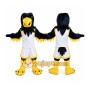 Black Bird Mascot Costume with Custom Logo