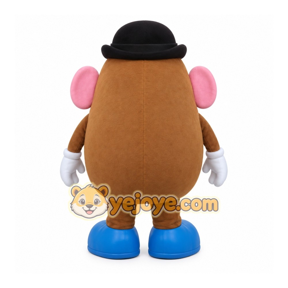 Brown Potato Mascot Costume with Custom Logo Brown Potato Mascot Costume with Custom Logo