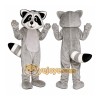 Gray Raccoon Mascot Costume with Custom Logo Gray Raccoon Mascot Costume with Custom Logo