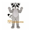 Gray Raccoon Mascot Costume with Custom Logo Gray Raccoon Mascot Costume with Custom Logo