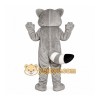 Gray Raccoon Mascot Costume with Custom Logo Gray Raccoon Mascot Costume with Custom Logo