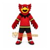 Red Bird Mascot Costume with Custom Logo