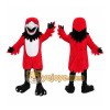 Red Bird Mascot Costume with Custom Logo Red Bird Mascot Costume with Custom Logo