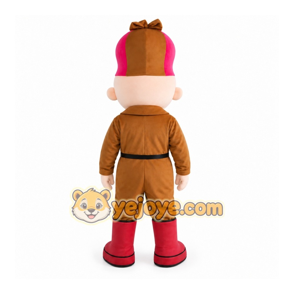 Brown Soldier Mascot Costume with Custom Logo Brown Soldier Mascot Costume with Custom Logo